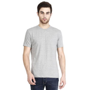 Men's Round Neck T-shirts Grey Colour